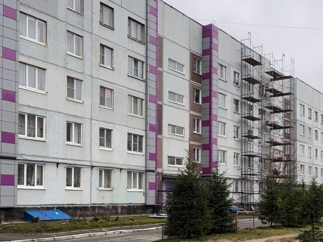 Проектирование, изготовление, монтаж металлокассет для утепления торца многоквартирного дома г. Великий Новгород